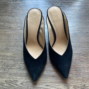 7.5 Black Suede Vince Camuto Heel